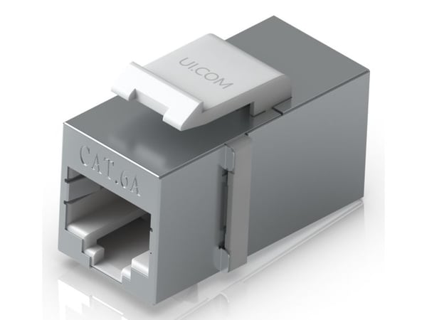Ubiquiti UACC-Keystone-Coupler-C6A, Tasainen, Ruostumaton teräs, RJ-45, RJ-45, Naaras, Naaras