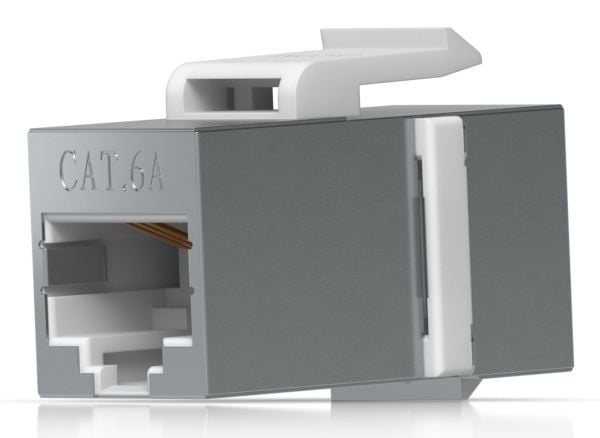 Ubiquiti UACC-Keystone-Coupler-C6A, Tasainen, Ruostumaton teräs, RJ-45, RJ-45, Naaras, Naaras