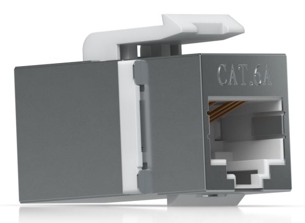 Ubiquiti UACC-Keystone-Coupler-C6A, Tasainen, Ruostumaton teräs, RJ-45, RJ-45, Naaras, Naaras