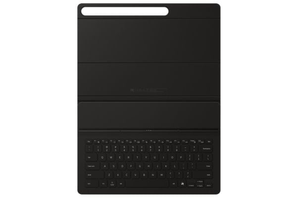 Samsung EF-DX620 - Tastatur og folioveske (bokomslag) - slank, AI-tast - trådløs - POGO pin, Bluetooth - svart tastatur, svart boks - for Galaxy Ta...