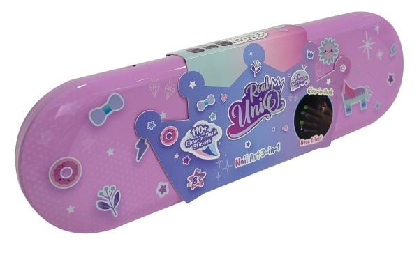 Real UniQ Nail Art Glow in Dark Tin Can CDU