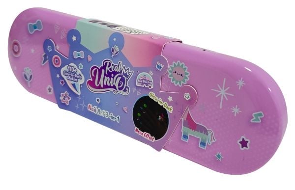 Real UniQ Nail Art Glow in Dark Tin Can CDU
