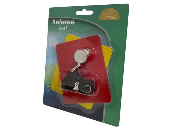 Referee set with whistle