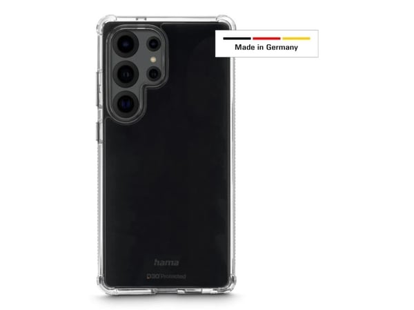 Hama Extreme Protect - Baksidedeksel for mobiltelefon - D3O, polykarbonat (PC) - gjennomsiktig - for Samsung Galaxy S25 Ultra