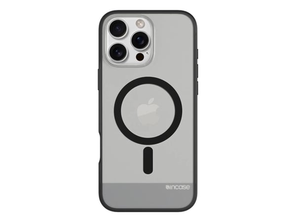 Incase - Baksidedeksel for mobiltelefon - smal - MagSafe-samsvar - termoplast-polyuretan (TPU), polykarbonat - svart - for Apple iPhone 16 Pro