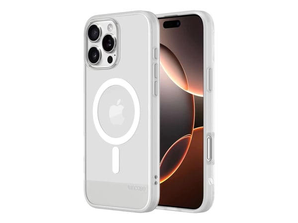 Incase - Baksidedeksel for mobiltelefon - smal - MagSafe-samsvar - termoplast-polyuretan (TPU), polykarbonat - blank - for Apple iPhone 16 Pro Max