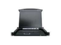 IOGEAR GCL1800 17" LCD-konsoli - KVM-konsoli - PS/2, USB - 17" - rackversio - 1280 x 1024 - VGA - 1U - TAA-yhteensopiva