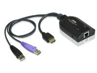 ATEN KA7168 - Tastatur / video / musadapter (KVM) - USB, HDMI (hann) til RJ-45 (hunn)