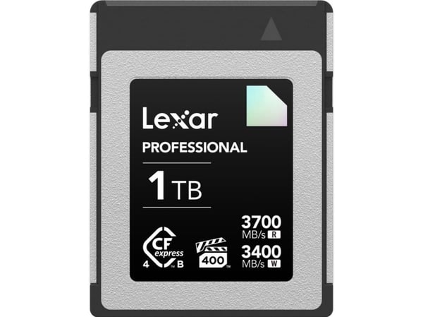 Lexar LCXEXDM001T-RNENG, 1 TB, CFexpress Type B, 3770 MB/s, 3400 MB/s, Støvtett, Sjokkresistent, Temperatursikker, Vibrasjon sikker, Flerfarget