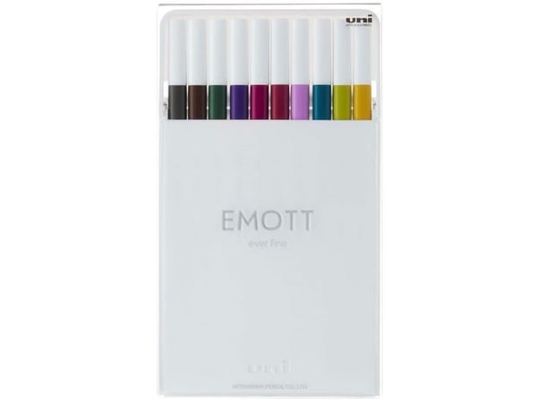 Emott fineliner 10 stk ass. Sæt nr. 3