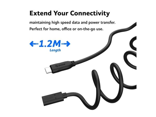 Akasa AK-CBUB70-12BK, 1,2 m, USB C, USB C, 60 Gbit/s, Lajittelu