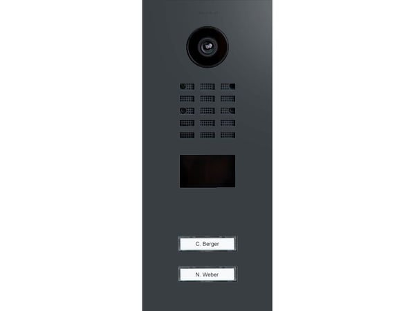 DoorBird D2102V IP Video Dørstasjon V4A Rustfritt stål, RAL 7016