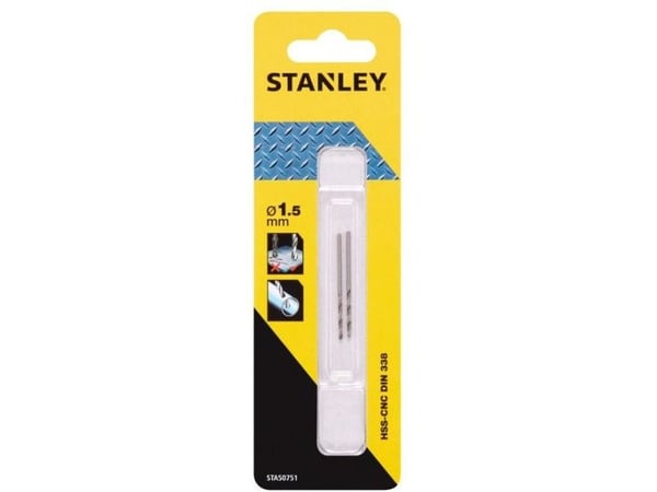 Stanley 5285882, Drill, 1,5 mm, 4 cm, Metall, 1,8 cm, Høy-Hastighets Stål (HHS)