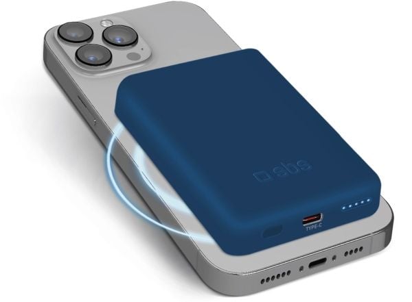 SBS TEBB5000MAG1CB, 5000 mAh, Kolme akkua, vaalea
