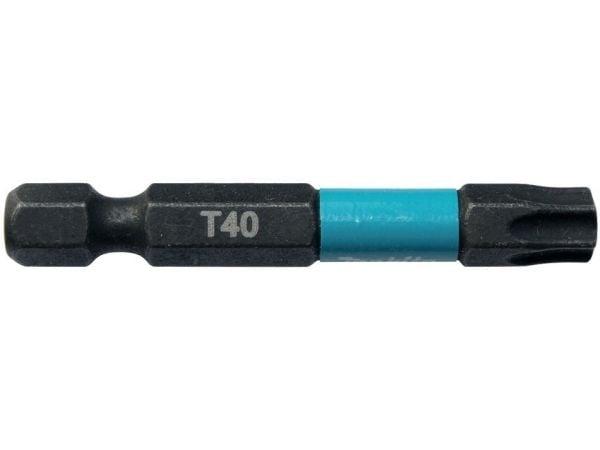 Makita Impact Black - Impact screwdriver bit - 2 deler - torx - T40 - heksagonal - lengde: 50 mm