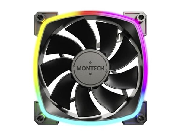 Montech RX120 PWM ARGB-vifte 120 mm, svart (RX120 PWM B)