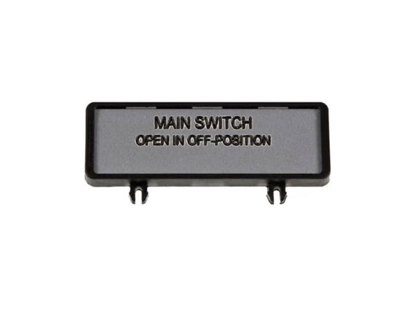 Eaton ZFS62-T0 fäste m. skylt EN huvudströmbrytare endast i 0-läge (205534)