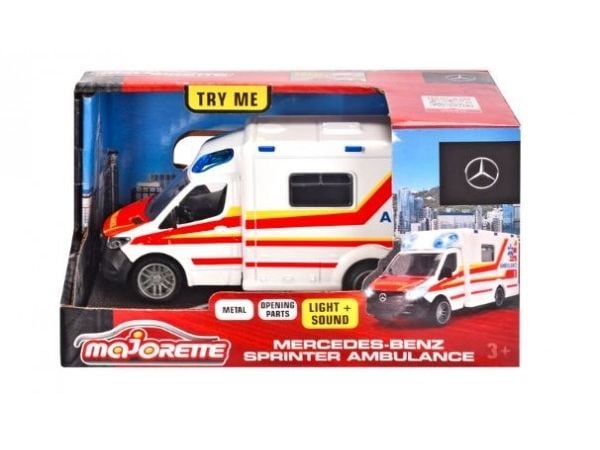 Majorette kjøretøy politi Land Rover lys/lyd