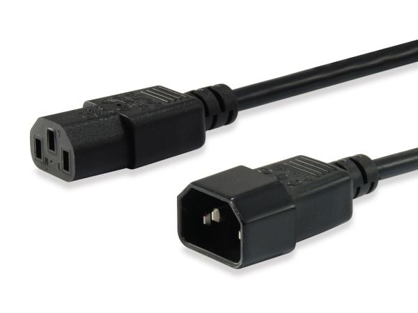 Equip 112100, 1,8 m, C13-kontakt, C14-kontakt