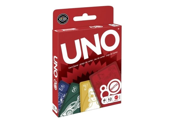 UNO Mattel 80th Ruby Red