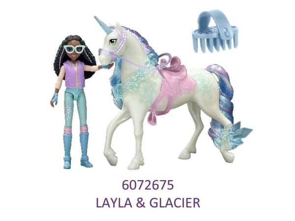 Unicorn Academy Nukke &amp; Yksisarvinen V2 -Layla &amp; Glacier