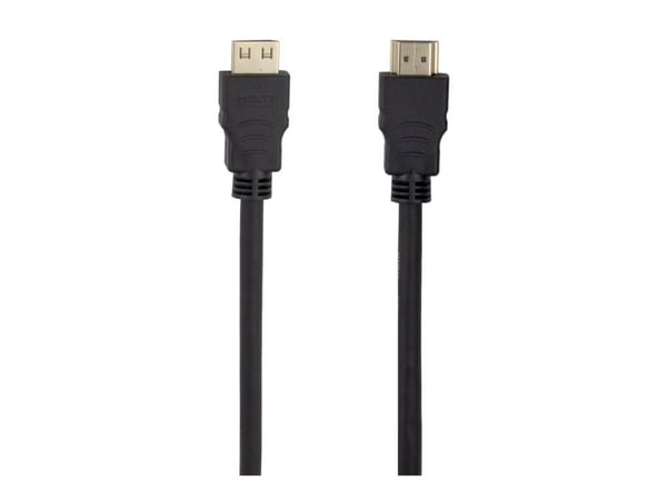 DELTACO - High Speed - HDMI-kabel med Ethernet - HDMI hann lås til HDMI hann lås - 7 m - svart - 4 K 30 Hz (3840 x 2160) støtte, fleksibel