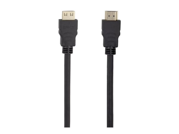 DELTACO - High Speed - HDMI-kabel med Ethernet - HDMI hann lås til HDMI hann lås - 3 m - svart - støtte for 4K 60 Hz (3840 x 2160)