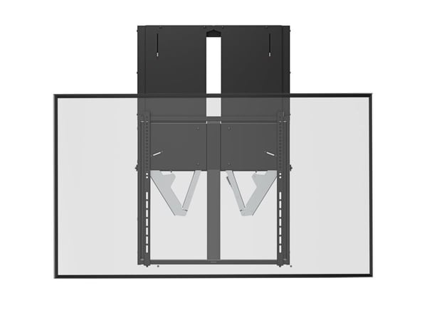 DELTACO Office ARM-0800 - Monteringssett (veggmontering) - høydejusterbar - for LCD-skjerm - manual, 35 - 65 kg - robust stål - svart - skjermstørr...