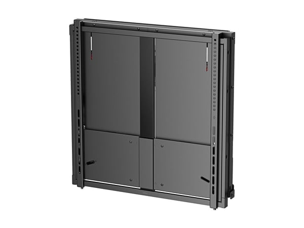 DELTACO Office ARM-0800 - Monteringssett (veggmontering) - høydejusterbar - for LCD-skjerm - manual, 35 - 65 kg - robust stål - svart - skjermstørr...