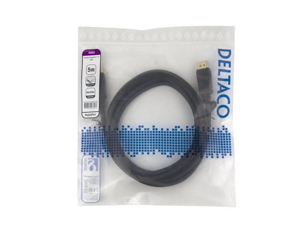 DisplayPort DP1.4 Flex cable, 5M, black