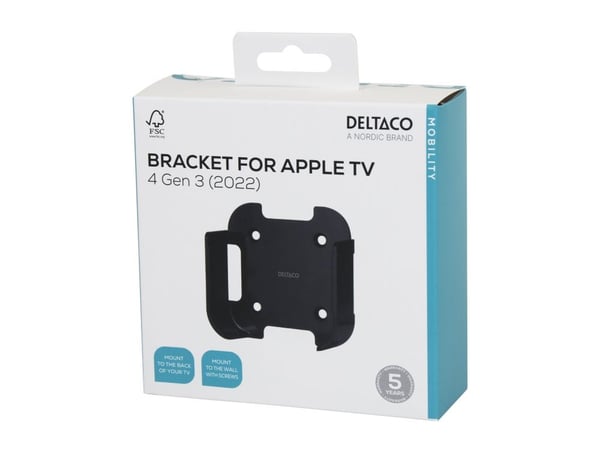 Wall mount for 4K Gen 3 Apple TV, black