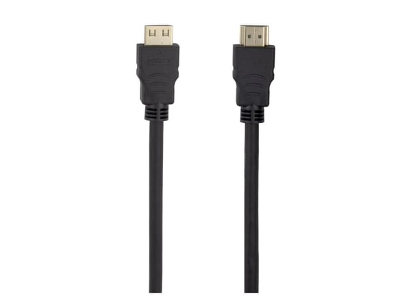 DELTACO - High Speed - HDMI-kabel med Ethernet - HDMI hann lås til HDMI hann lås - 4 m - svart - støtte for 4K 60 Hz (3840 x 2160), fleksibel