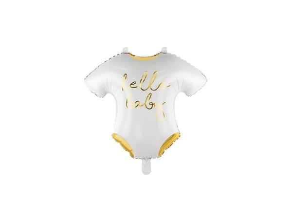 PartyDeco FB64-008-019ME-KARTON, Gull, Hvit, Figur, Folie, Temafest, 510 mm, 450 mm