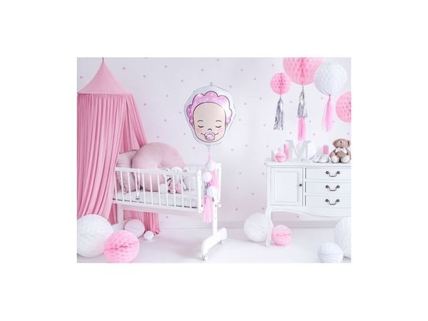 Folieballon baby girl ansigt