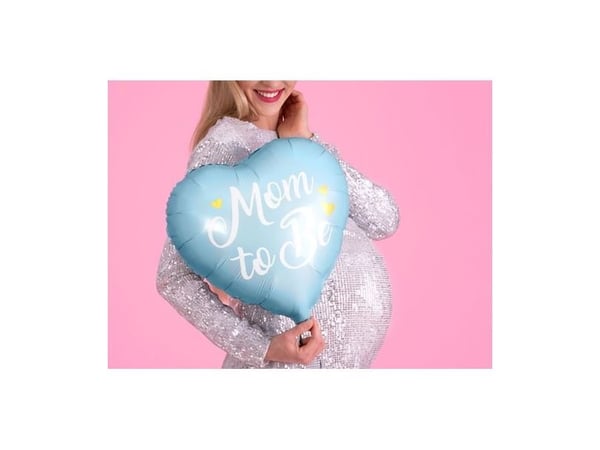 PartyDeco FB92-001-KARTON, Blå, Gull, Hvit, Hjerteformet, Folie, Temafest, Engelsk, 35 cm