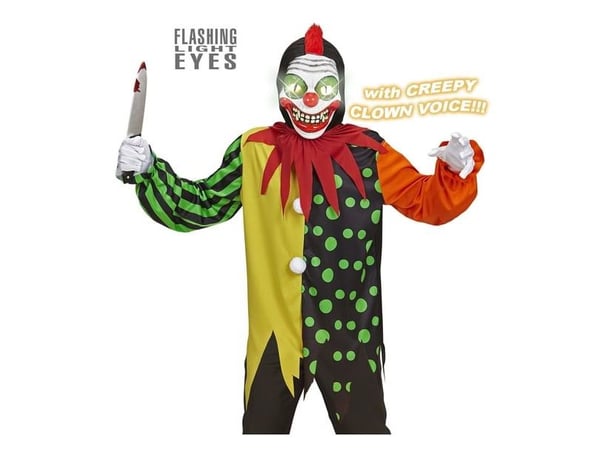 Horror clown-kostym