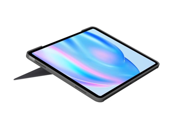 Logitech Combo Touch - Tangentbord och foliefodral - med pekdyna - bakgrundsbelyst - Apple Smart connector - QWERTY - brittisk - oxford-grå - för A...