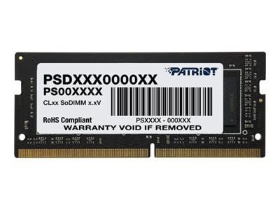 Patriot Signature Line - DDR4 - modul - 8 GB - SO DIMM 260-pin - 1600 MHz / PC4-25600 - CL22 - 1.2 V - ej buffrad - icke ECC