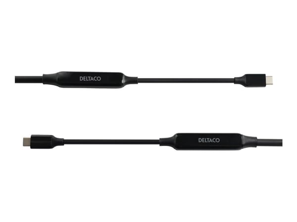 Kabel DELTACO USB-C C-C, aktiv, 10 Gbps, 3A, 5m / 1902003