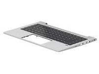 HP - Erstatningstastatur for bærbar PC - bakbelysning - QWERTY - Internasjonal engelsk / kanadisk fransk - med toppdeksel