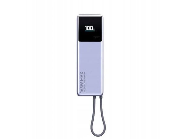 Xiaomi 165W Power Bank (integrert kabel) | 10000mAh | USB-C | Grå
