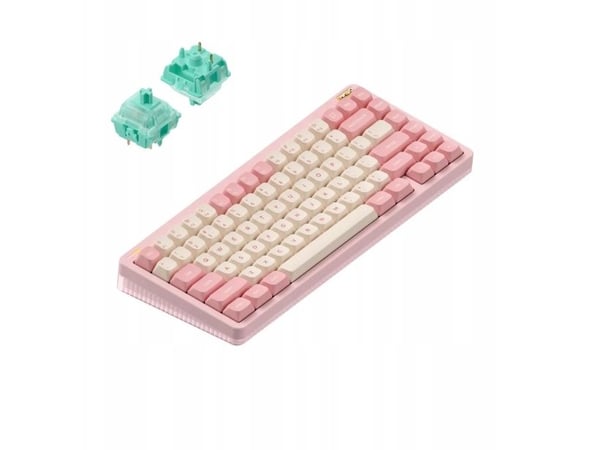 Nuphy Halo75 v2 trådløst mekanisk tastatur Sakura Fizz Mint
