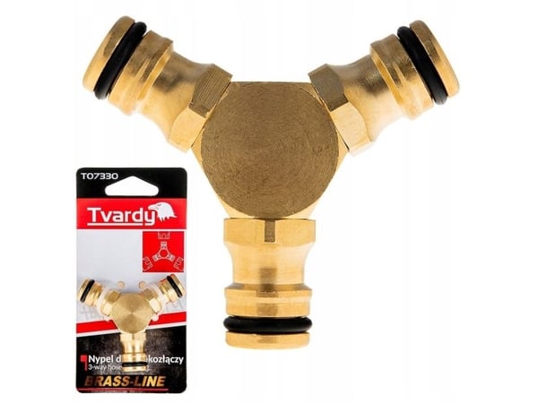 T-kappale 3 BRASS-LINE-liittimen yhdistämiseen (10/80)