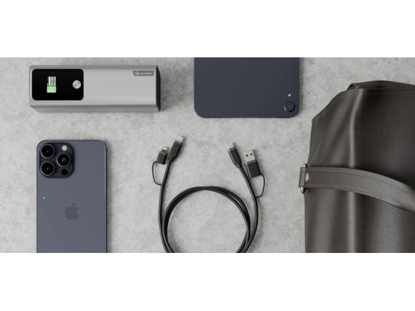 ALOGIC - USB-kaapeli - Lightning, USB-C (uros) - USB, USB-C (uros) - 1,5 m - 4-in-1, joustava, jopa 100W latausteho - musta - musta