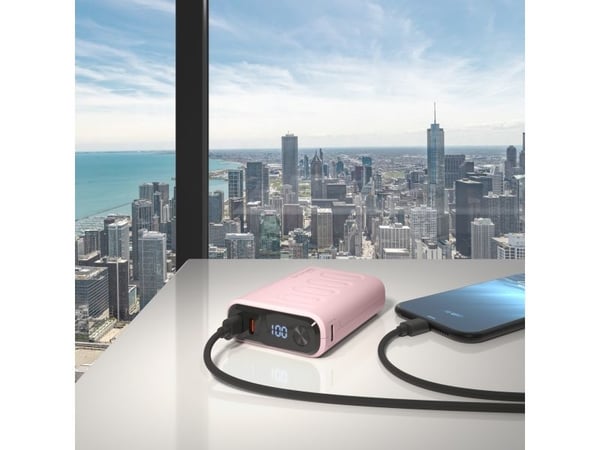 RealPower PB-10000C PD+, 10000 mAh, ruusu