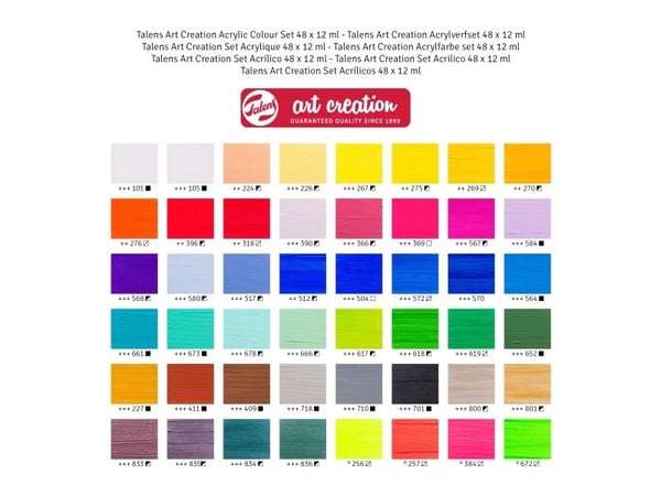 Talens Art Creation akrylfärgset 48 st