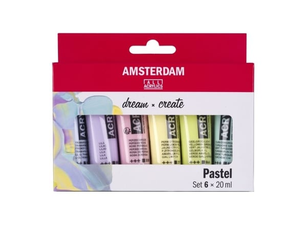 Amsterdam Standard Series akrylfärg pastellset | 6 x