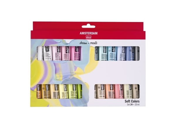 Amsterdam Standard Series akrylmaling soft colors-sett | 24 x