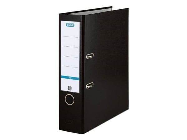 Elba Folder rado basic A4 Ryggbredd: 80 mm Svart 2 hängare 10456SW