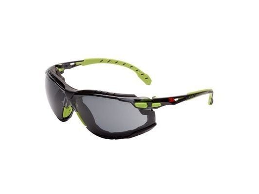 3M Schutzbrille S1GGC1 Grau Grün, Skyddsglasögon, Monteringsarbete, Bygg/renovering, Dammarbete, Sliparbete, Turning/routing work, CE, Grön, Grå, G...